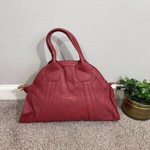 La Gioe di Toscana Dome Red Leather Handbag The Italian Collection Satchel
